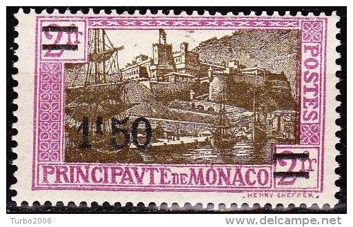 Monaco 1926-31 Armoires, Effigies Et Vue 2 Frs Lilas / Brun [100] Nouvelle Valeur 1 F 50  Y&T 110 Neuf Avec Charniere - Neufs