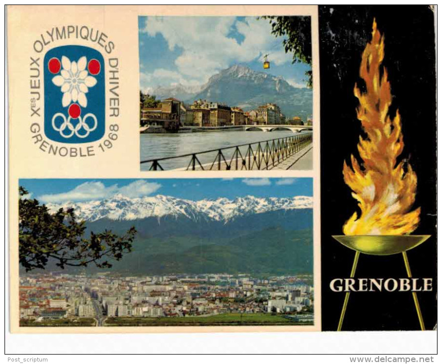 Thème - Jeux olympiques Grenoble Chamrousse 1968 - lot de 26 cartes (dont 3 doubles)