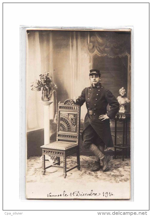 56 VANNES Carte Photo, 116è Régiment Infanterie, Uniforme, 11-12-1916 - Vannes