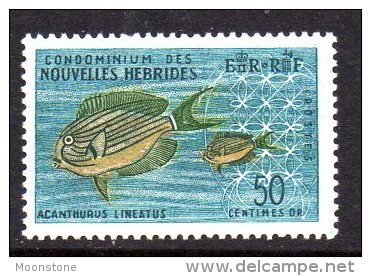 New Hebrides (French) 1963 50c Clown Surgeonfish Definitive, MNH (A) - Unused Stamps