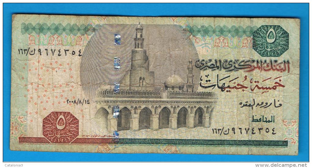 EGIPTO - EGYPT -  5 Pound 14/8/2008   P-63 - Egipto