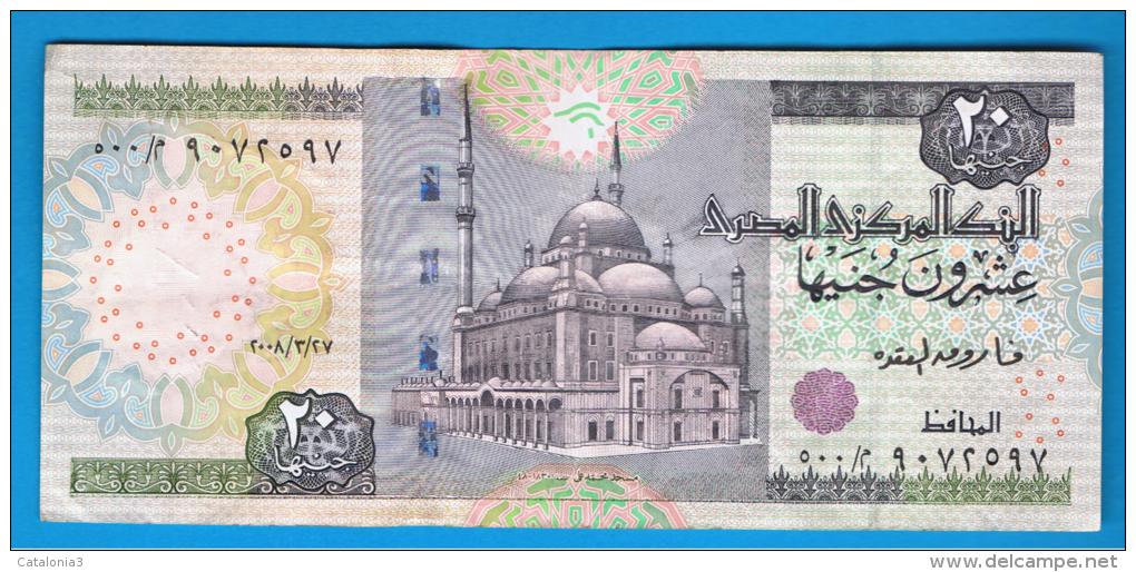 EGIPTO - EGYPT -  20 Pound  2008  P-65 - Egipto