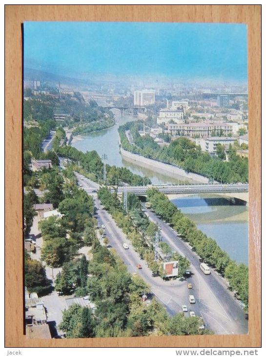 Tbilisi /river Kuna Bridge/ Russian Card - Géorgie