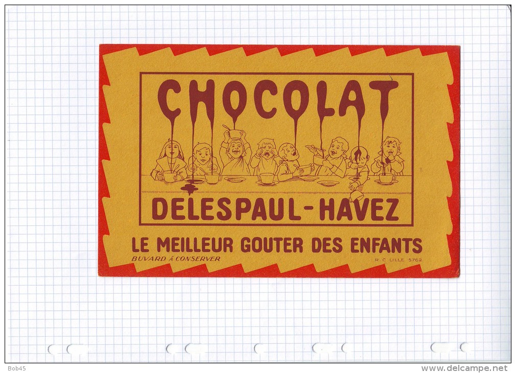 33 - BUVARD CHOCOLAT DELESPAUL HAVEZ - Chocolat