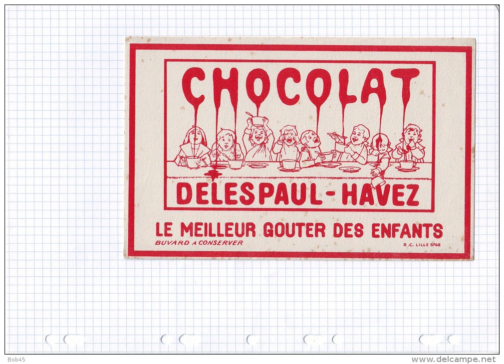 34 - BUVARD CHOCOLAT DELESPAUL HAVEZ - Kakao & Schokolade