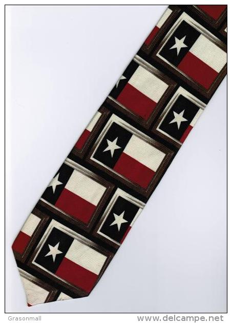 State Of Texas USA United States American Flag #2 Cartoon Novelty Fancy Neck Tie - Other & Unclassified