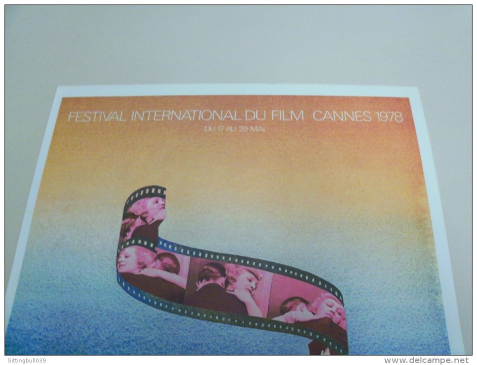 FOLON. Festival International Du Film CANNES 1978. Planche Reprenant L´aquarelle Réalisée Par L´artiste Pour L'affiche - Folon