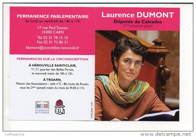2008 Calendrier De Poche "Laurence Dumont Députée Du Calvados" / Personalité Politique - Kleinformat : 2001-...