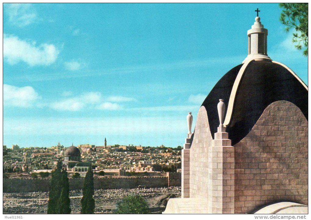 AK  Jordanien,  Chapel Of Dominus Flevit, Gel. 1960 - Jordanie