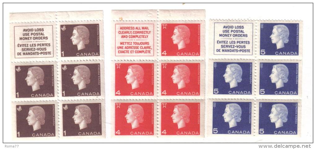 PB232 - CANADA' , Blocchi Dei N. 328/331 E 332  ***  MNH - Plaatfouten En Curiosa