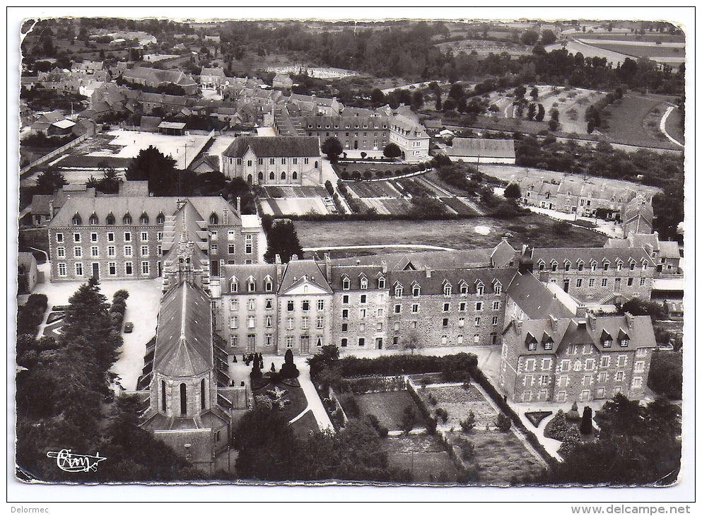 CPSM Photo Créhen 22 Côtes D´Armor Vue Aérienne De La Divine Providence édit CIM N°241-45 A écrite Non Postée - Créhen