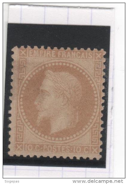 FRANCE NAPOLÉON LAURE  10 C NEUF TTB  SIGNE CALVES  COTE SERAIT VERS 360 €  DENTELURE TTB - 1863-1870 Napoléon III Lauré