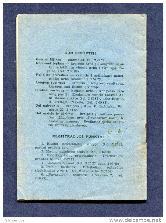 1938 Lithuania Lietuva / Congress Guide (Kongreso Vadovas) - Livres Anciens