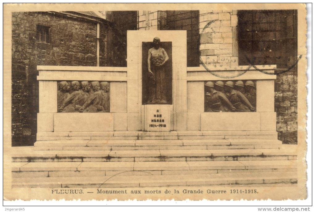 CPSM FLEURUS (Belgique-Hainaut) - Monument Aux Morts De La Grande Guerre 1914/1918 - Fleurus