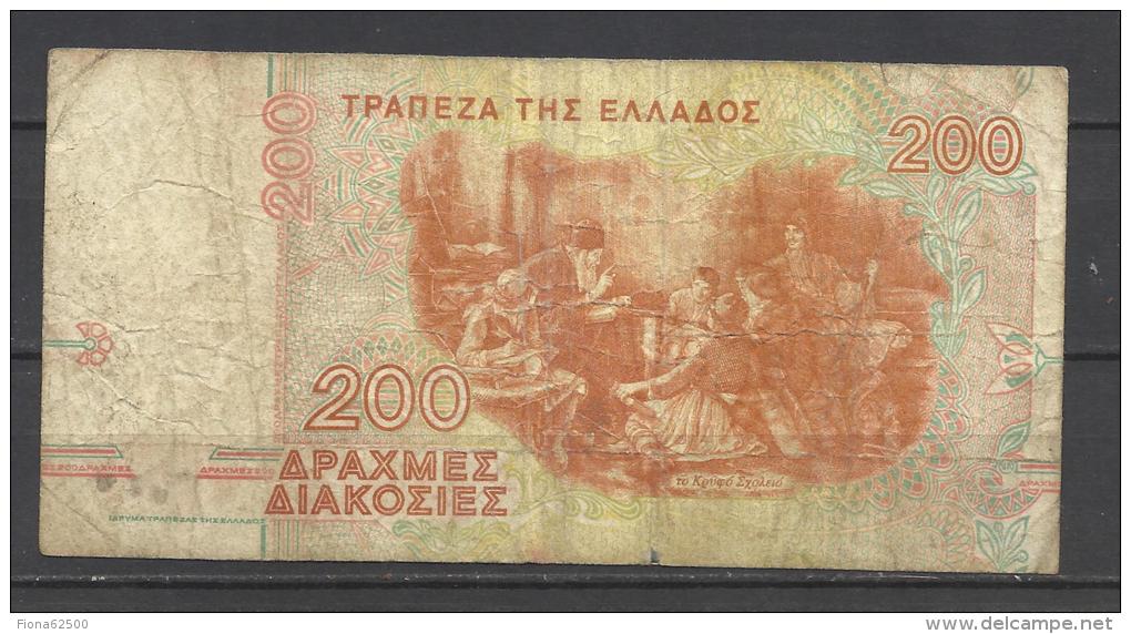 GRECE .  BILLET DE  200 DRACHMAI . 1996 . - Grecia