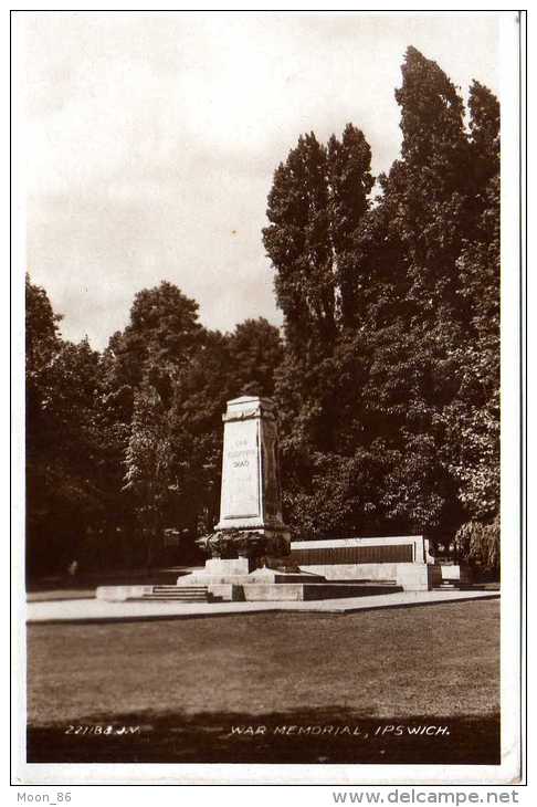 ANGLETERRE - Suffolk - ISPWICH  - Monument Militaire - Mémorial De Guerre - Ipswich