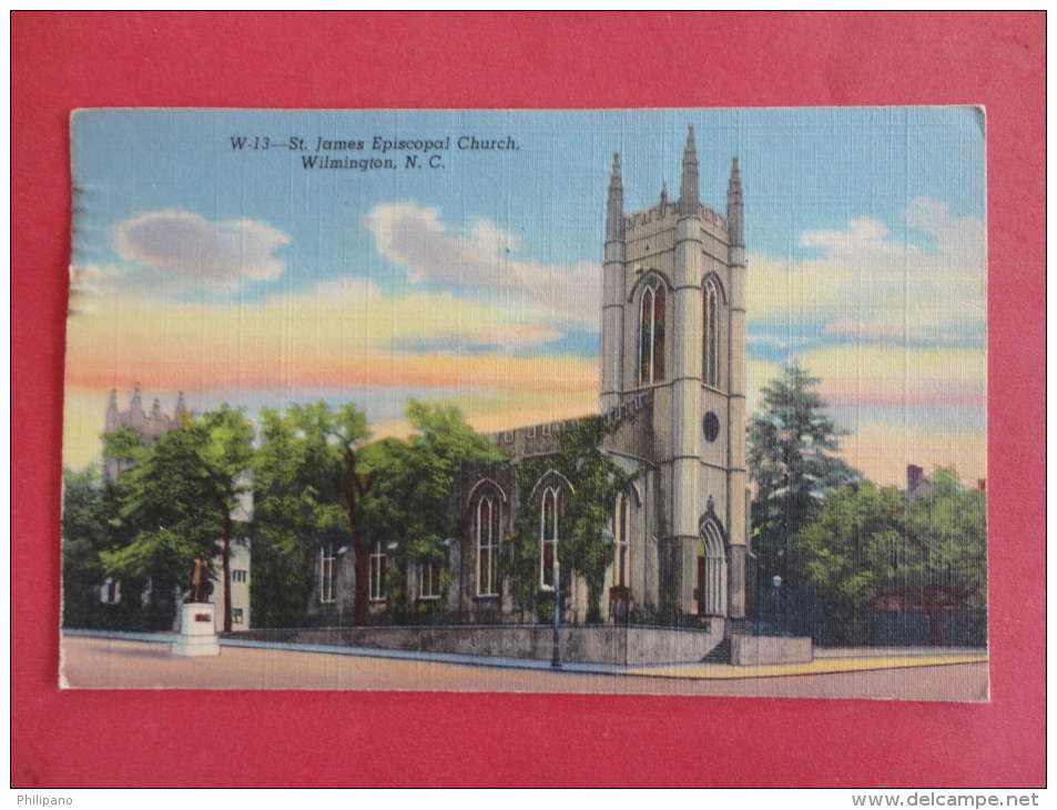NC - North Carolina > Wilmington  St James Episcopal Church 1953 Cancel     Ref 1018 - Wilmington