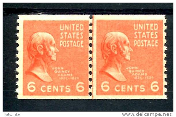 200912531 1939 Met Scharnier Light HINGED Z SCOTT 846 JLP  PRESIDENTIAL ISSUE ADAMS JOHN - Unused Stamps