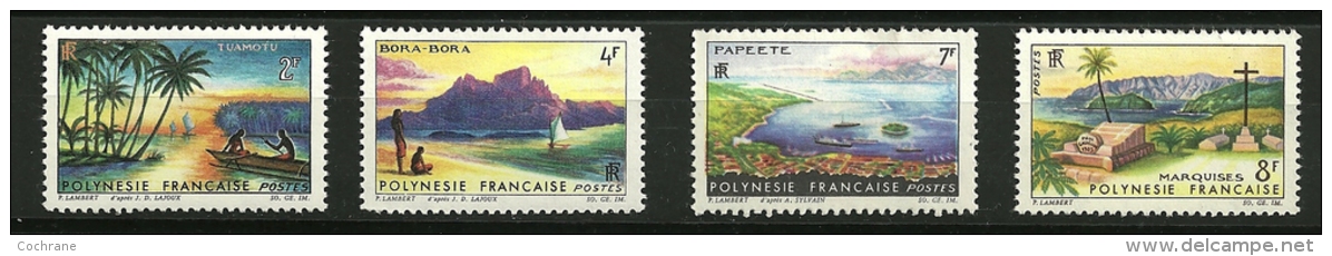 Polynésie Française Y & T N° 30 à 33 ** (le 34 Manque) TTB - Unused Stamps
