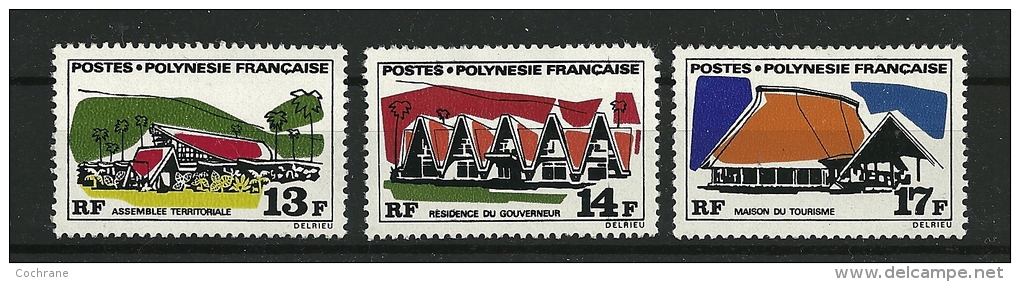 Polynésie Française Y & T N° 72 à 74 **  TTB - Oblitérés
