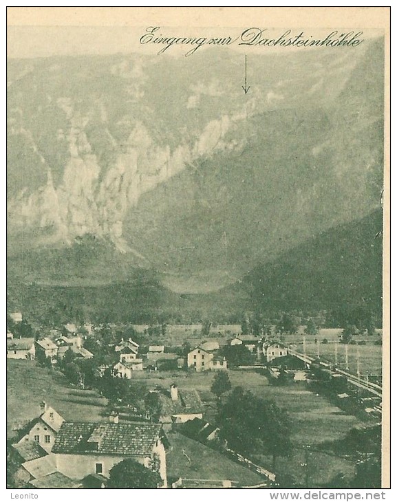 OBERTRAUN Am Hallstättersee Salzkammergut Markiert Eingang Zur Dachsteinhöhle Oberösterreich 1935 - Gmunden