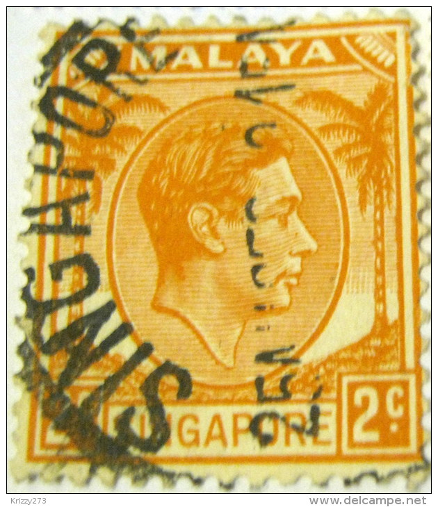 Singapore 1948 King George VI 2c - Used - Singapore (...-1959)