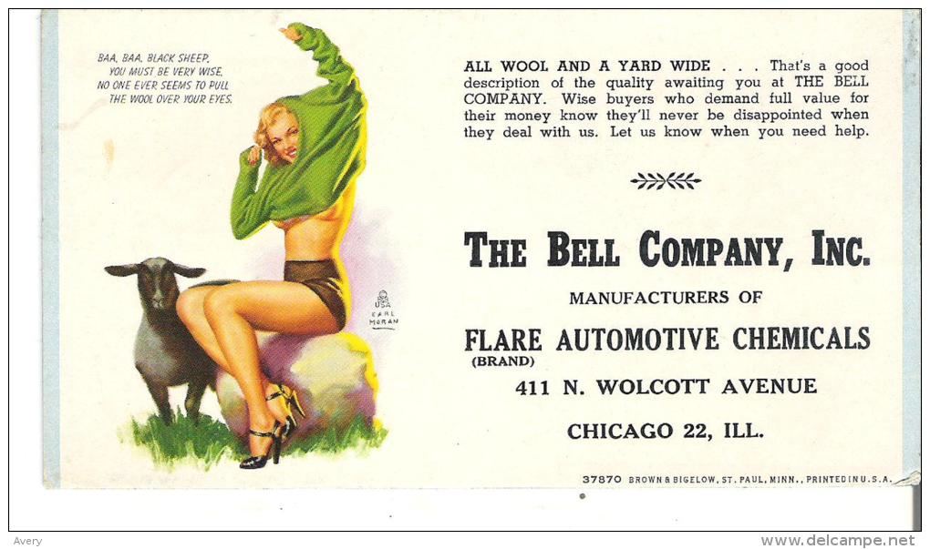 The Bell Company, Inc. Manufacturers Of Flare Automotive Chemicals, Chicago "All Wool And A Yard Wide" - Automotive