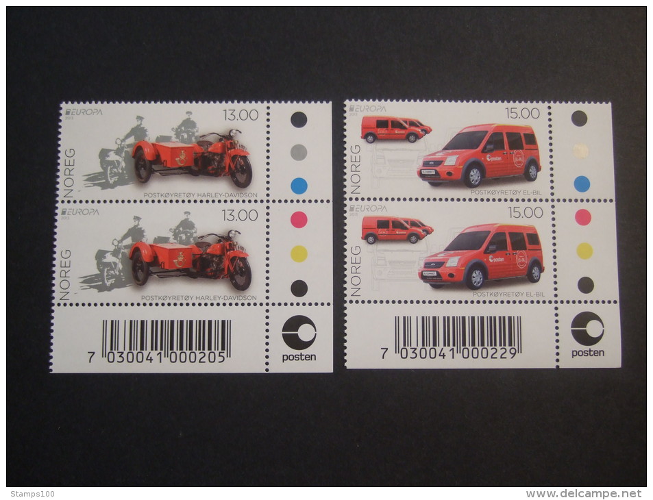 NORWAY  2013   BOTTOM RIGHT CORNER WITH TRAFFIC LIGHTS  MNH **  (P45-812/015) - 2013