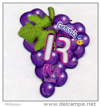 Magnet Gervais Lettre R Comme Raisin - Publicitaires