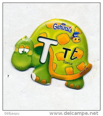 Magnet Gervais Lettre T Comme Tortue - Advertising