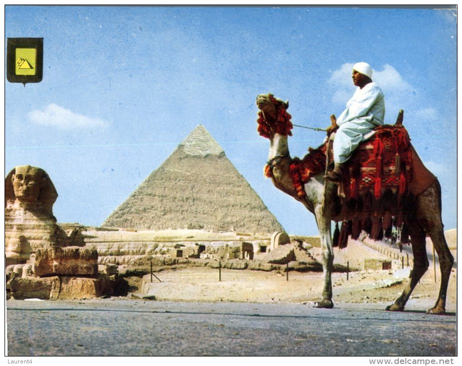 (106) Egypt - Giza Pyramid And Sphinx With Camel - Gizeh