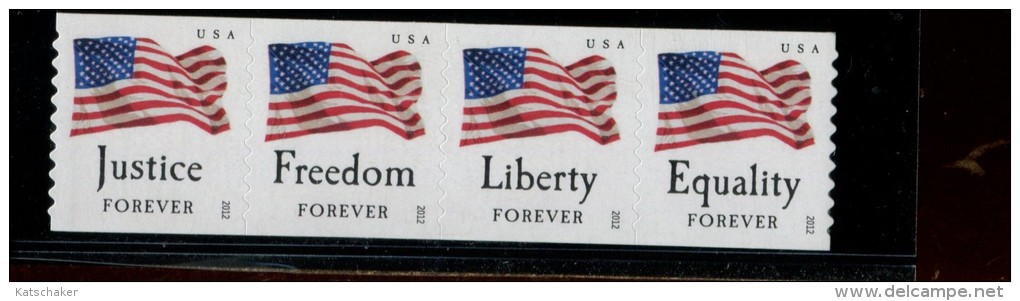 222 914 931 USA POSTFRIS MINT NEVER HINGED POSTFRISCH EINWANDFREI SCOTT 4636a ( 4633 4634 4635 4636 ) Flag - Ongebruikt