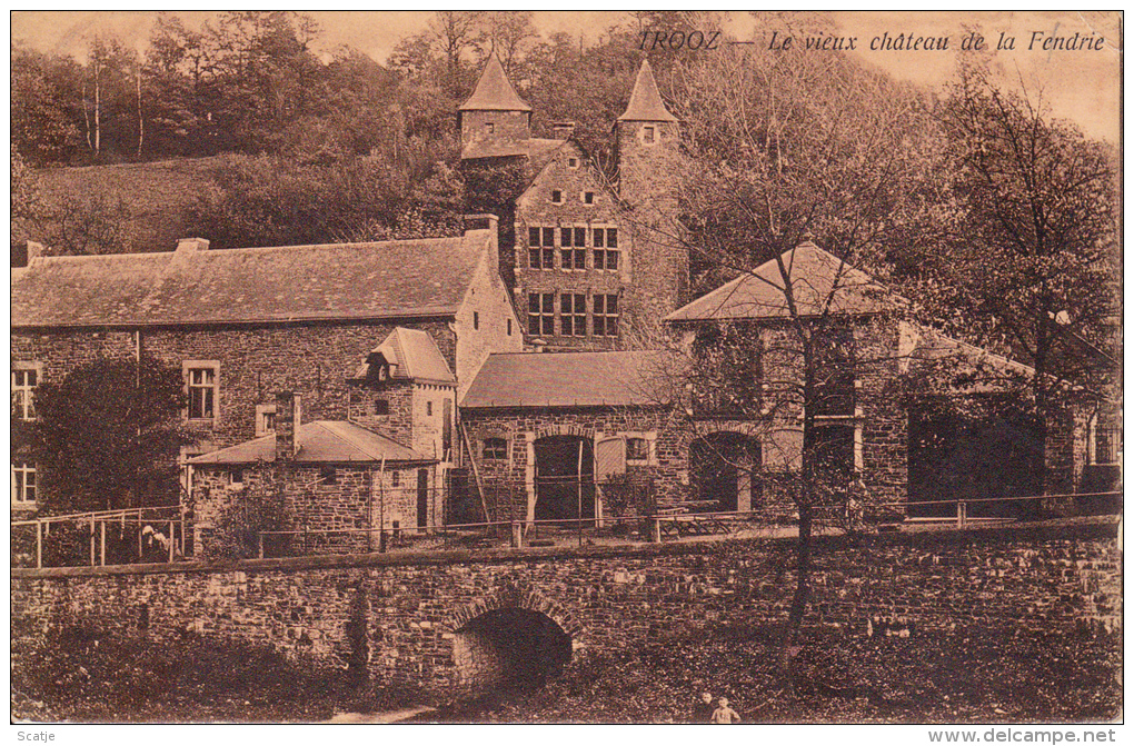 Trooz.  -  Le Vieux Château De La Fendrie;  Prachtige Kaart - Van Den Heuvel   -   1921   Naar   Cologne - Trooz