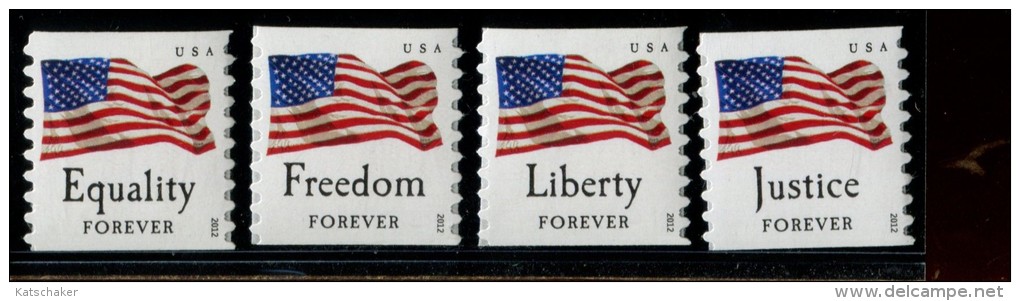 222 915 323 USA POSTFRIS MINT NEVER HINGED POSTFRISCH EINWANDFREI SCOTT  4629 4630 4631 4632  Flag - Ungebraucht