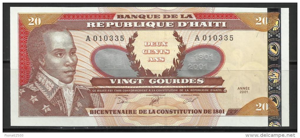 HAITI . 20 GOURDES . 2001 . - Haiti