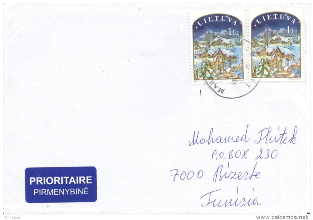 Lettre Vers La Tunisie Janvier 2004 - Lituania