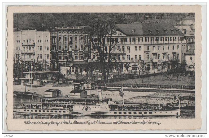 Germany - Bad Schandau Mit Konzertdampfer Leipzig - Bad Schandau