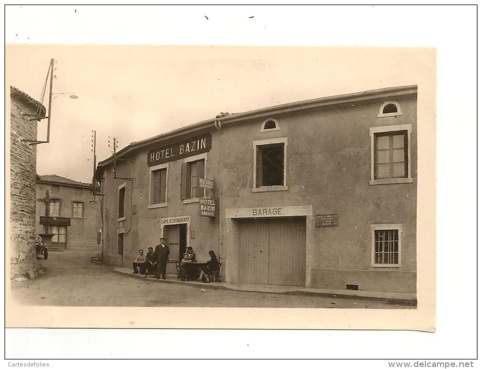 CARTE ANIMÉE. D69. Saint-André-la-Côte. Hotel Bazin. Hôtel Baudoy  Et Centre Du Bourg. Café Restaurant. Garage. - Saint-André-la-Côte