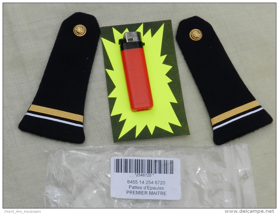 EPAULETTES MARINE Grade PREMIER MAITRE - 100% Neuves - Uniformes