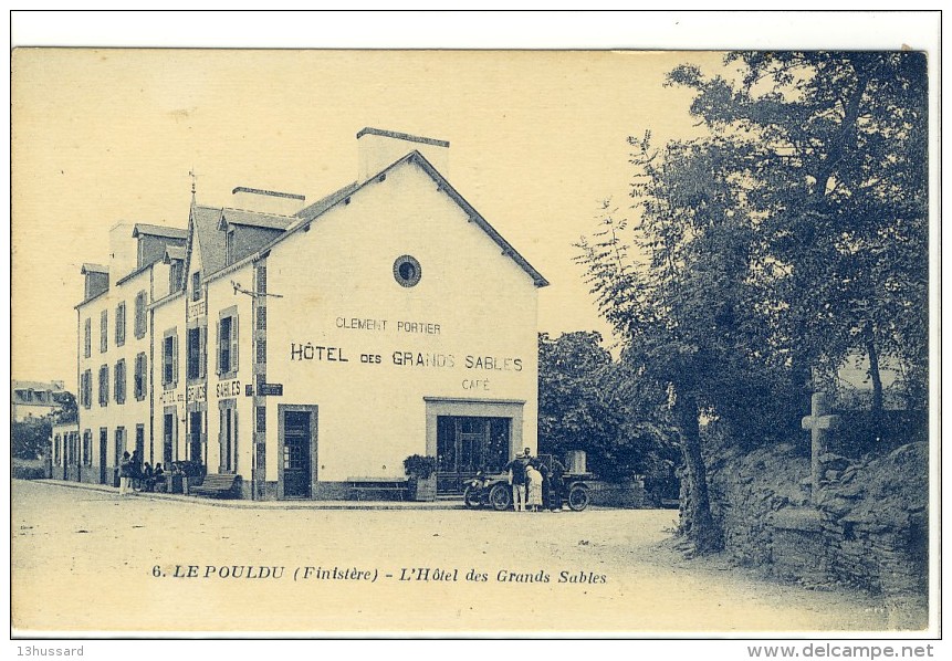 Carte Postale Ancienne Le Pouldu - L'Hôtel Des Grands Sables - Le Pouldu