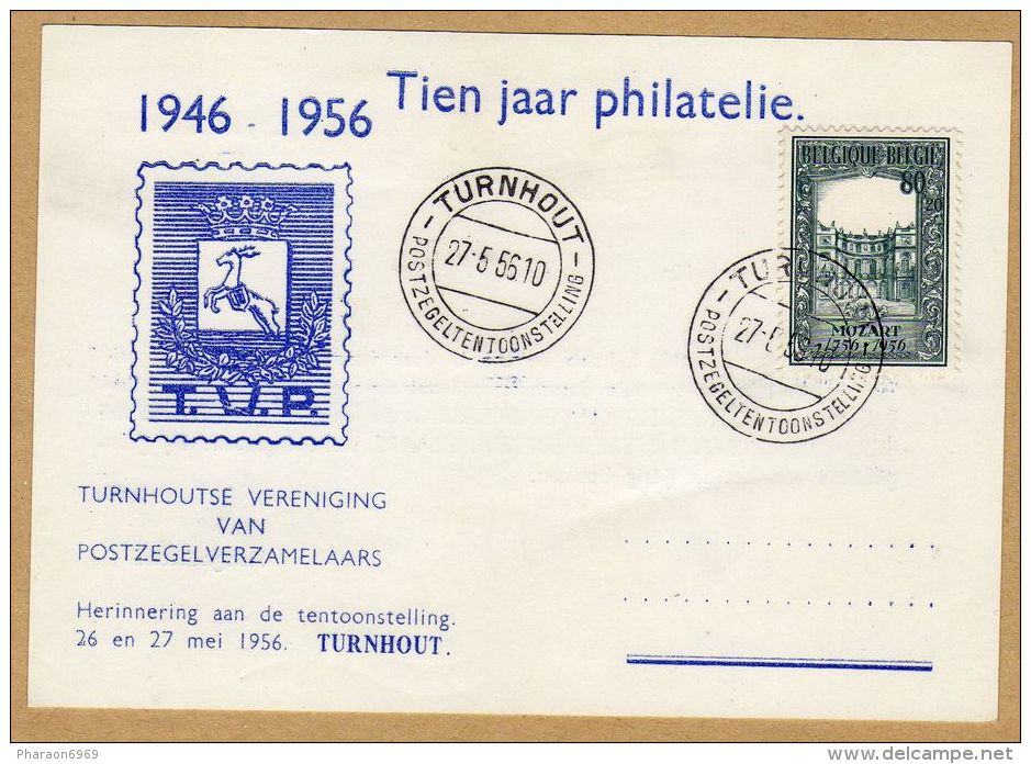 Carte Feuillet Souvenir 987 Tien Jaar Philatelie Turnhout - Full Sheets And Panes