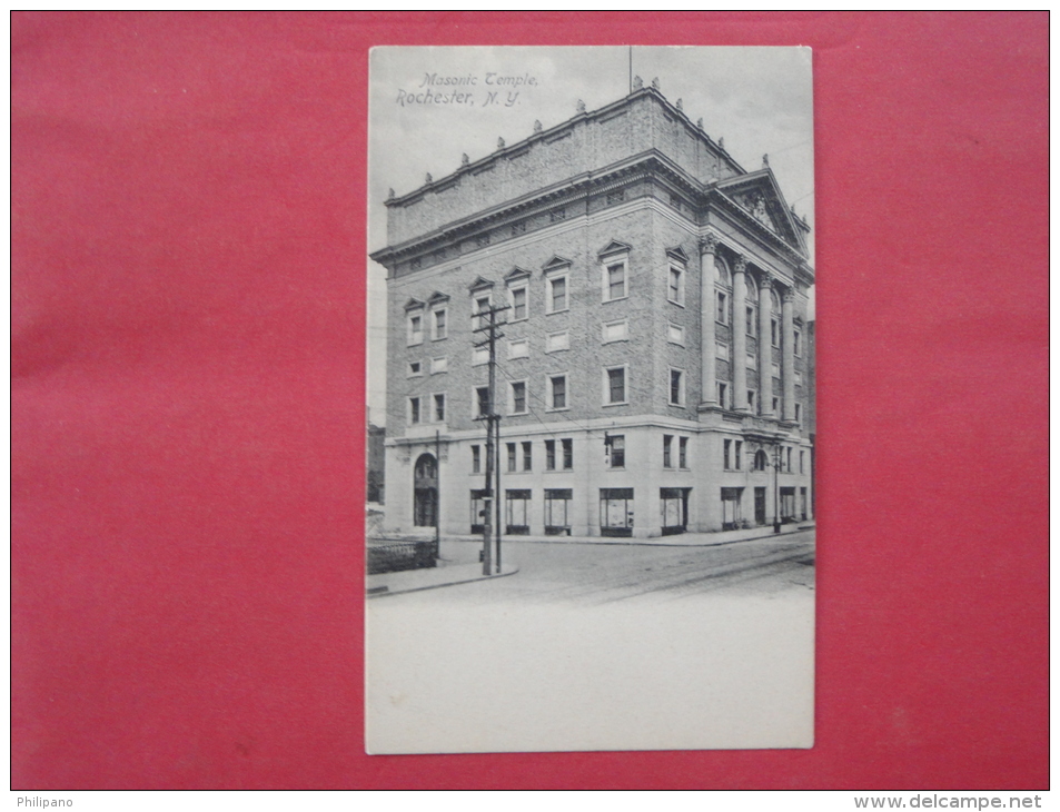 Rotograph   New York > Rochester  Masonic Temple UDB Not Mailed --- Ref 1019 - Rochester