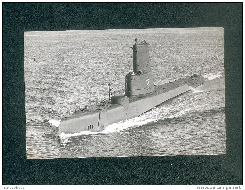 Carte Photo Bateau Guerre Sous-marin à Identifier (n°319) - Sous-marins