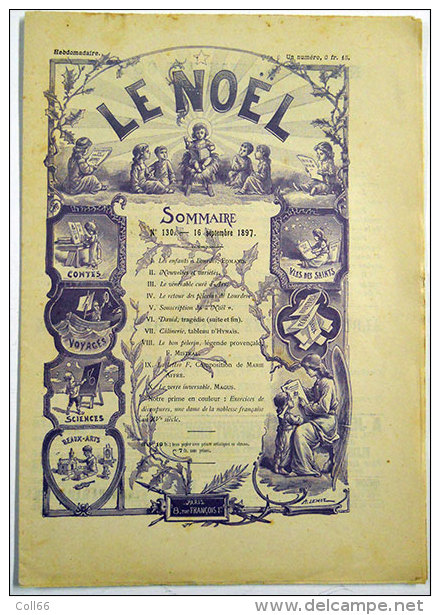 1897 Le Noël Le Journal Des Enfants N°130-131-144 Hebdomadaire éditeur Paris 8 Rue François 1er Voir Scans 19.5x27.5cms - Revues Anciennes - Avant 1900