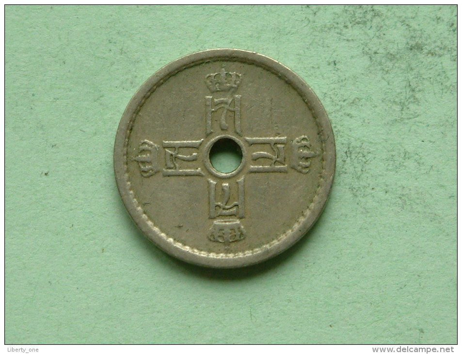 1924 - 25 ORE / KM 384 ( Uncleaned Coin / For Grade, Please See Photo ) !! - Norvège