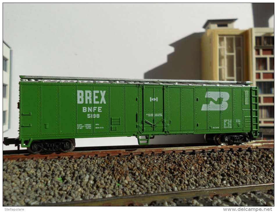 SCALA N - USA CARRO MERCI CHIUSO - BOXCAR  - BN BREX - Wagons Marchandises