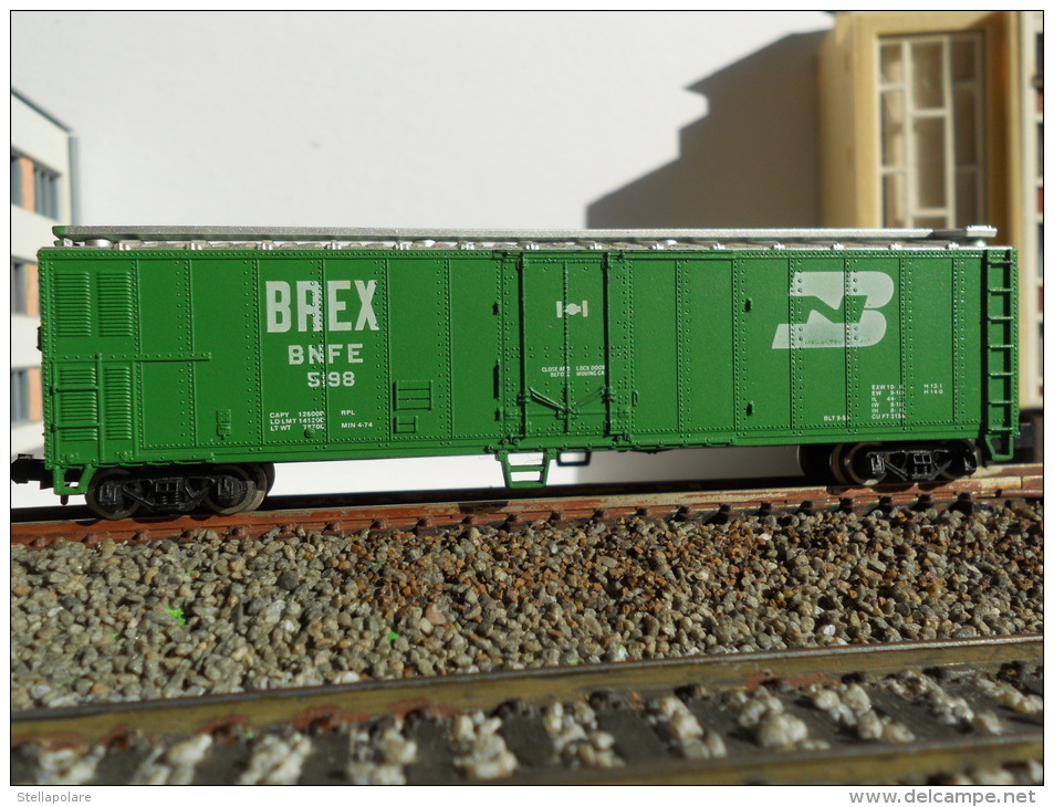 SCALA N - USA CARRO MERCI CHIUSO - BOXCAR  - BN BREX 2 - Goederenwagons