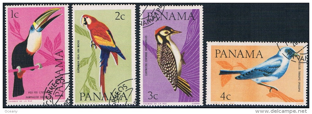 Panama - Oiseaux 417/420 Oblit. - Collections, Lots & Séries