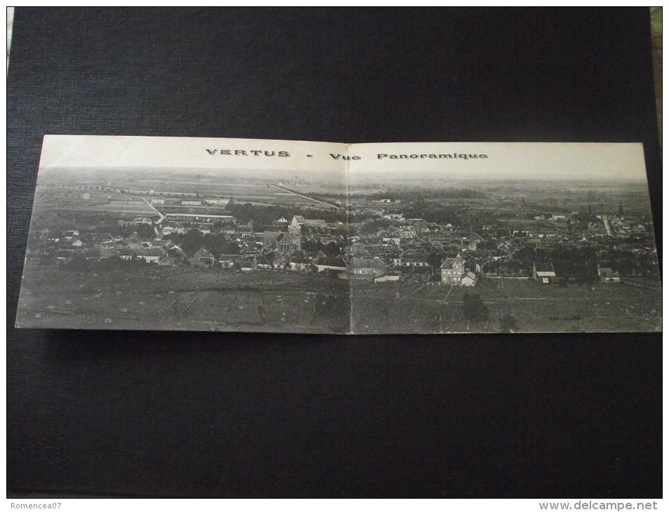 VERTUS (Marne) - Vue Panoramique - Carte-double - Voyagée Le 2 Octobre 1928 - Vertus