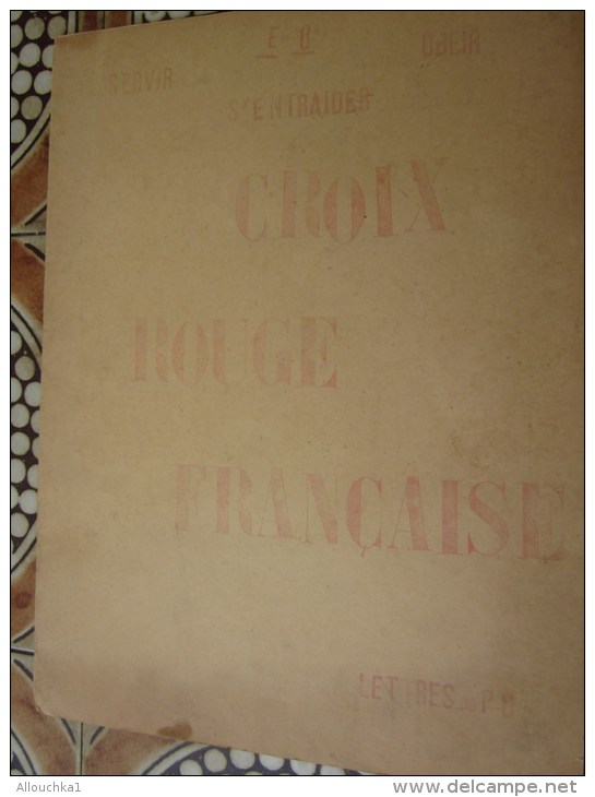 2 Lettres De La Croix-Rouge Française Cachet Rouge CRF équipes D´urgence >>guerre 1944 -lire Ces 2 Archives Red -Cross - Red Cross